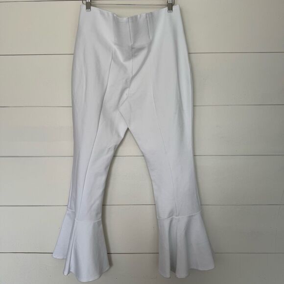 Slim Factor Women’s 1X White Flare Bell Bottom Pants New - Picture 5 of 6